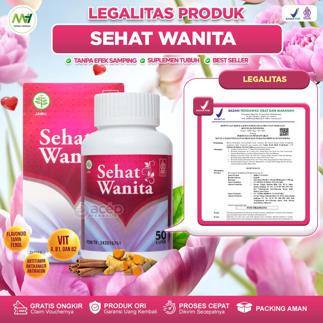Kapsul Sehat Wanita Original 100% Asli Berlegalitas BPOM dan Halal MUI 5