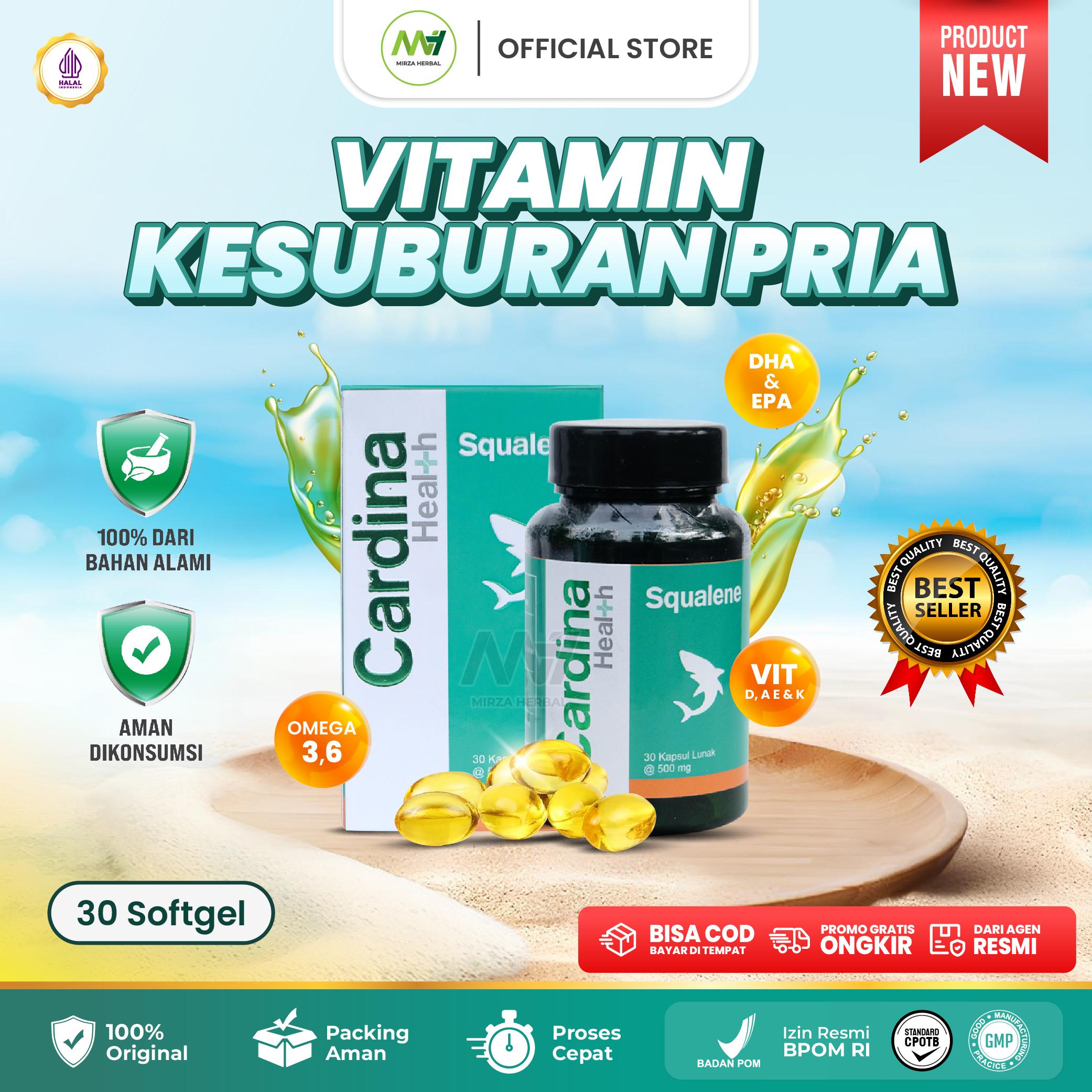 Cardina Health Squalene Isi 30 kapsul Halal Bpom