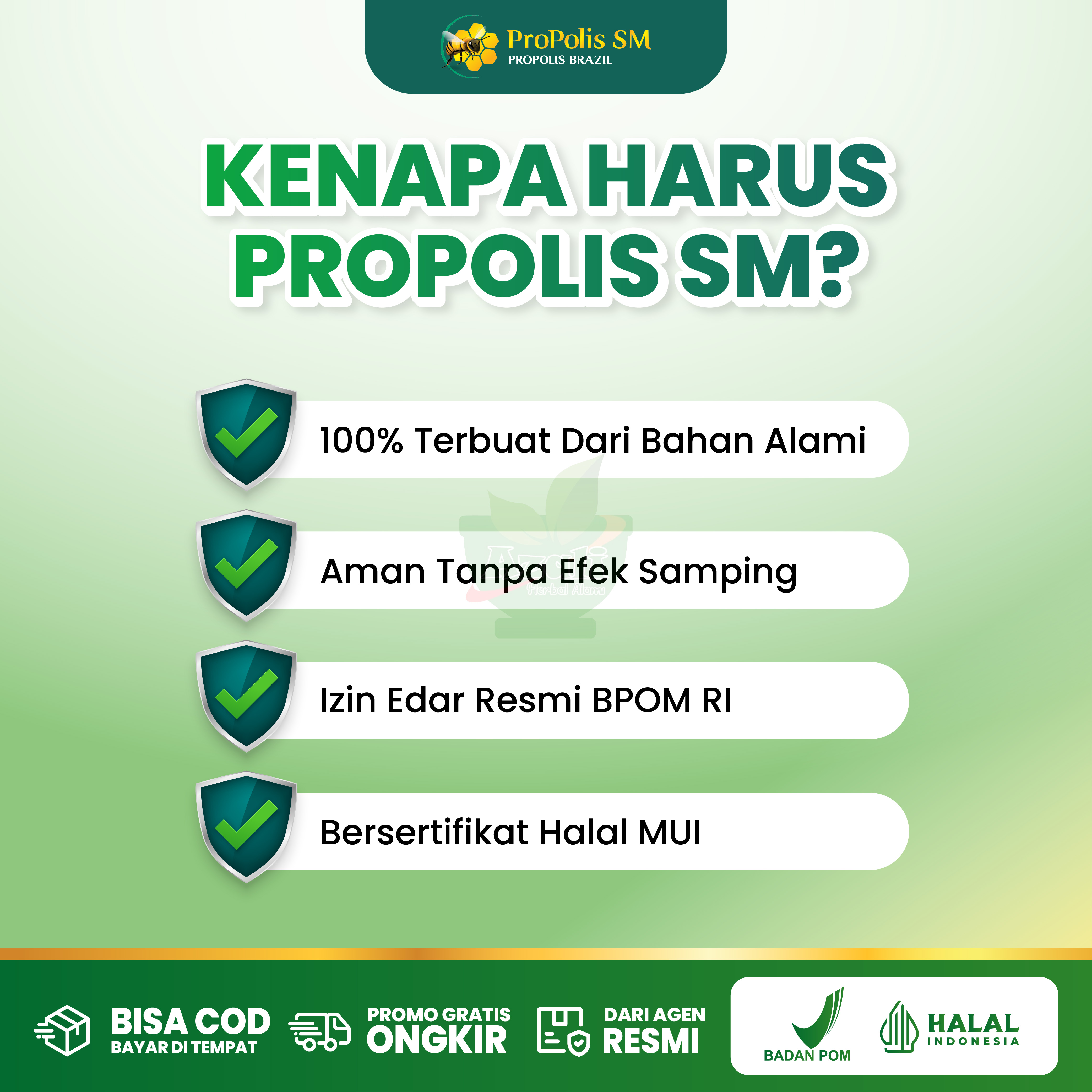Propolis sm Original Halal Bpom Isi 6ml 2